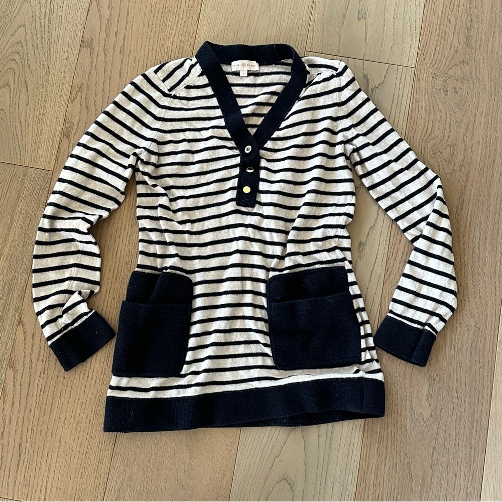 Tory Burch striped wool blend sweater small - Picture 5 of 5